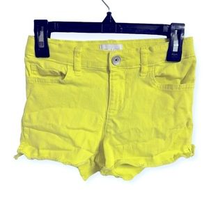 Children’s Place Girls Neon Jean‎ Shorts Size 6X/7